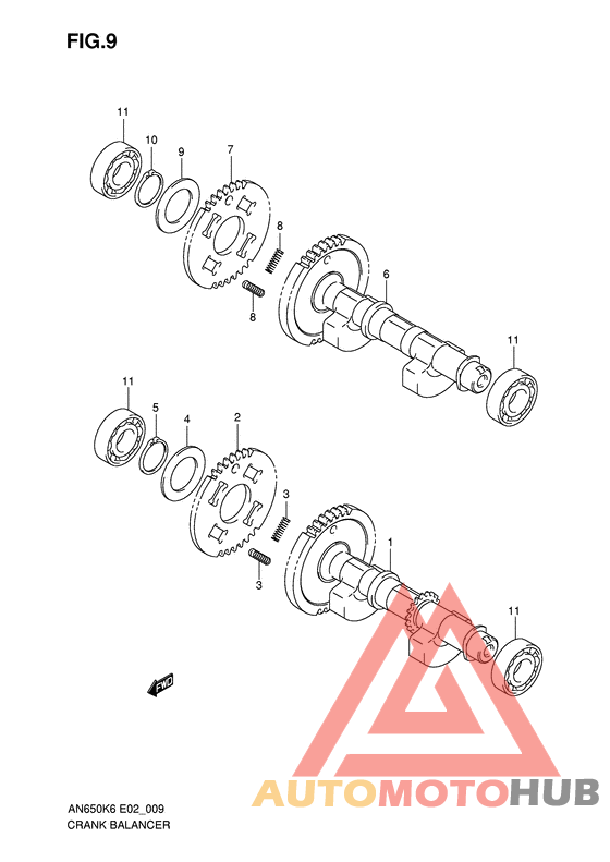 Балансир кривошипа