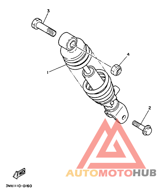 Hinterradschwinge aufhang