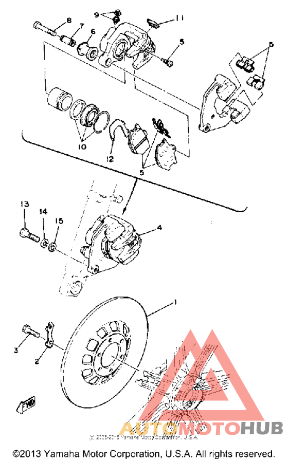 Front disc brake - caliper