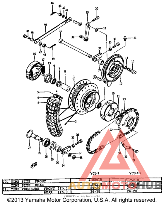 Переднее колесо