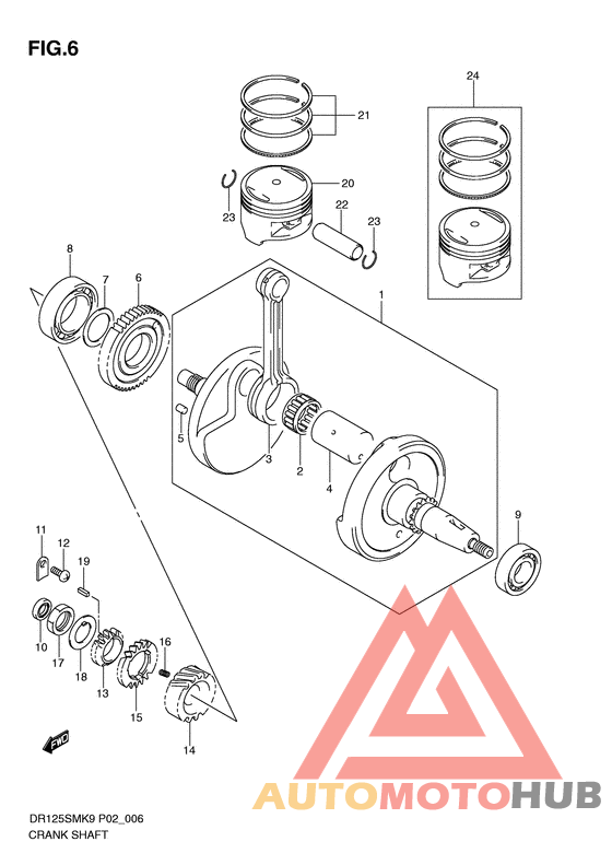 Вал коленчатый