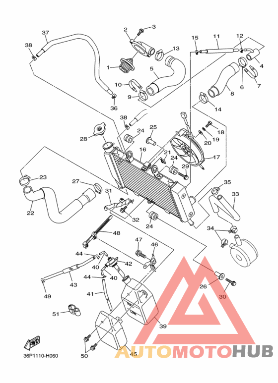 Радиатор и шланг