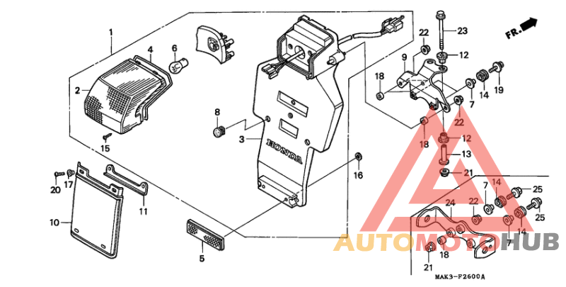 Taillight unit ass`y