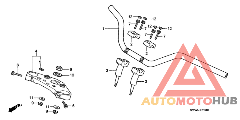 Handle pipe/top bridge