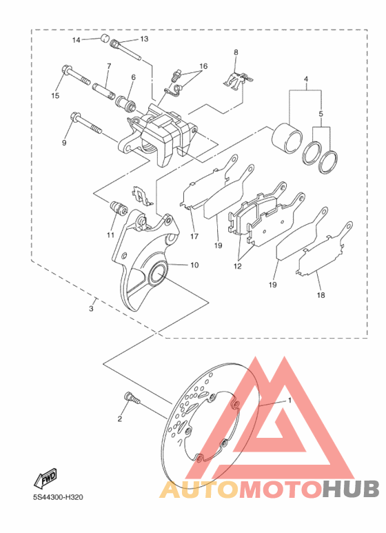 Задний суппорт