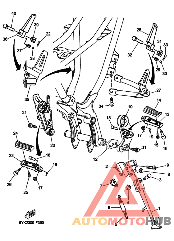 Support & repose pied