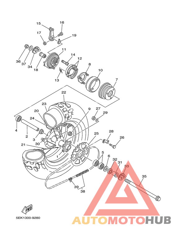 Переднее колесо