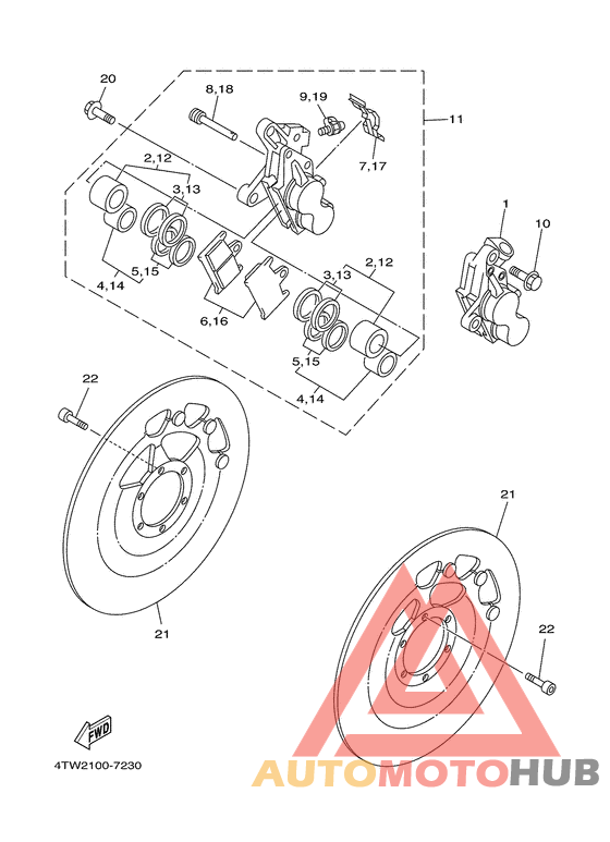 Передний суппорт