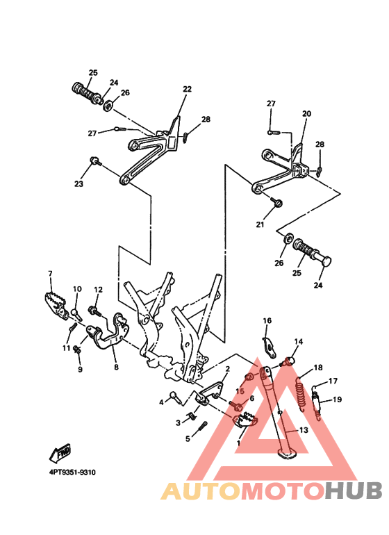 Support & repose pied