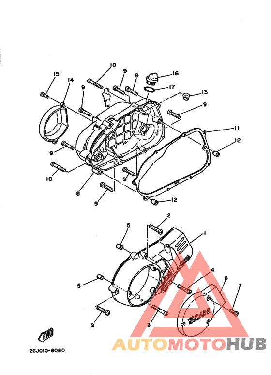 Crankcase cover ass`y  (v