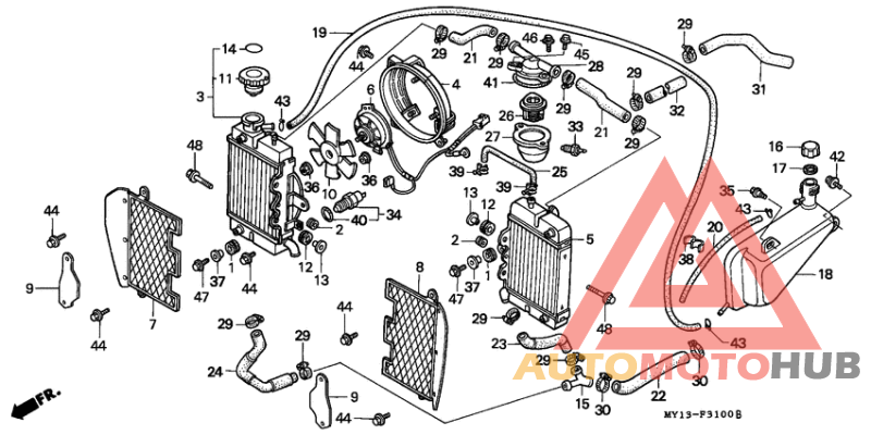 Radiator/shroud