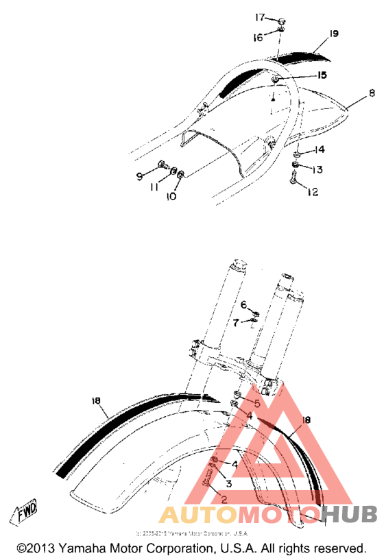 Front fender - rear fender