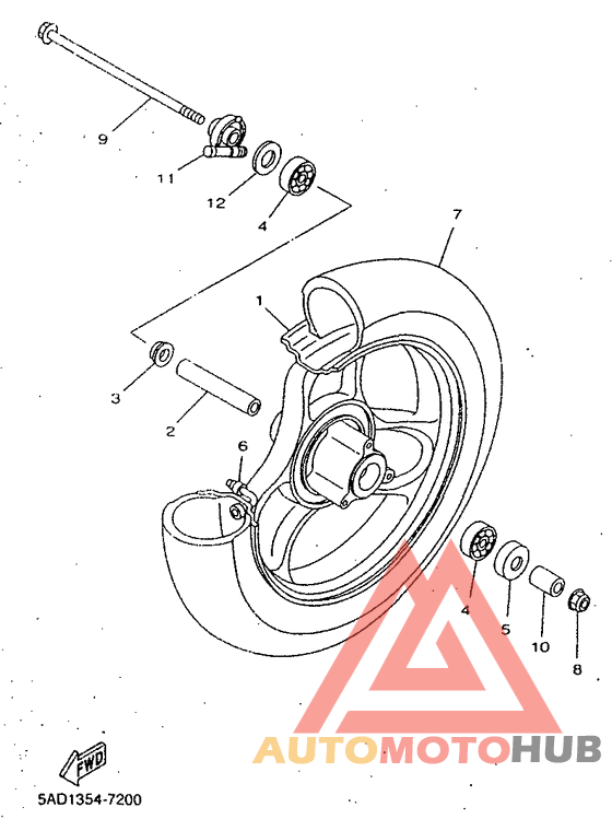 Переднее колесо