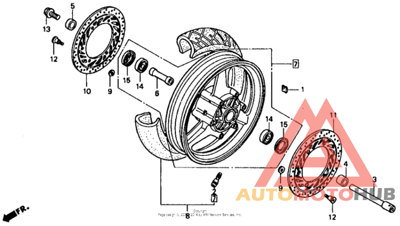 Переднее колесо