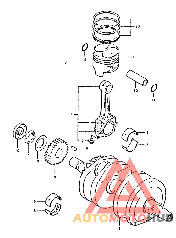 Вал коленчатый