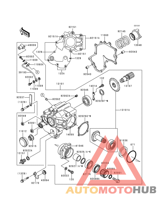 Front bevel gear(1/2)