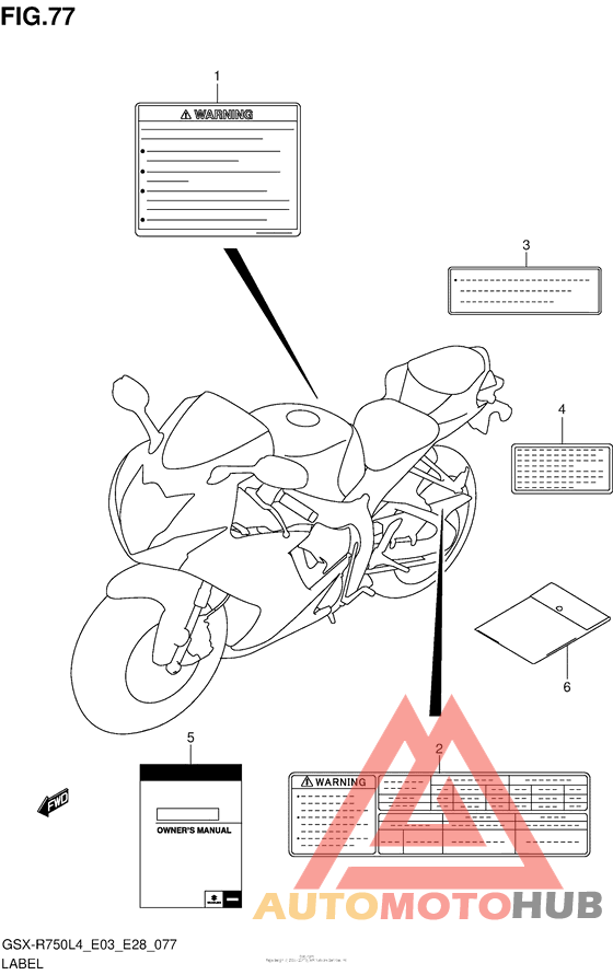 Label (Gsx-R750L4 E03)