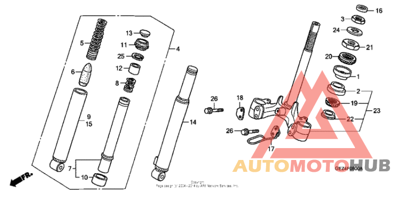 Front fork + front cushion