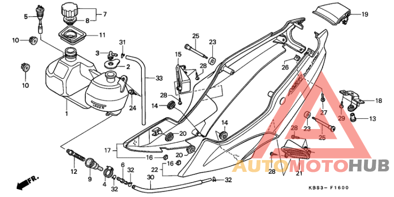 Side cover/oil tank
