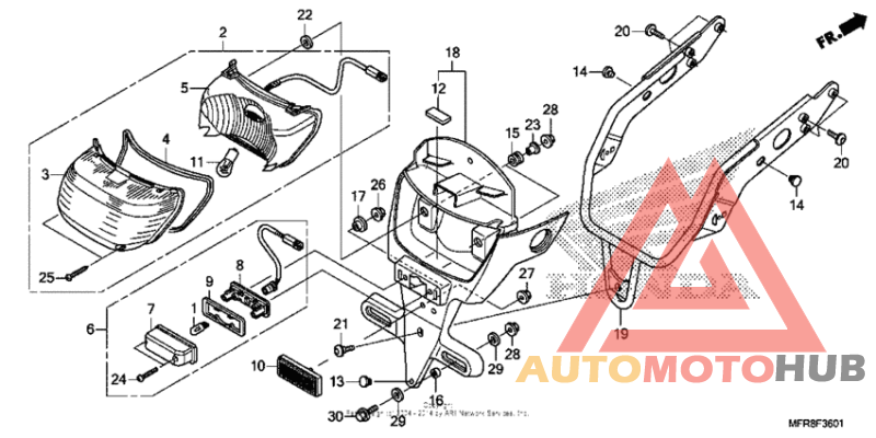 Taillight + license light (2)