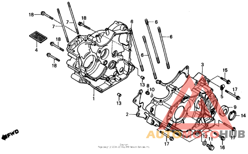 Картер двигателя