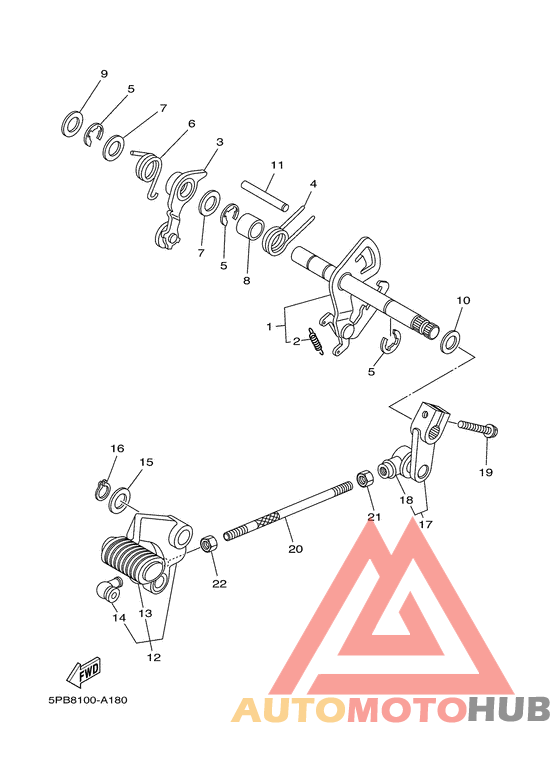 Axe de select & pedale
