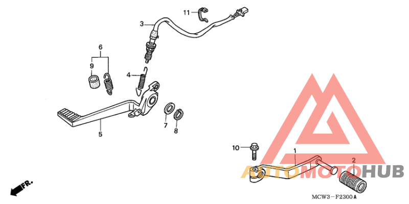 Brake pedal assy