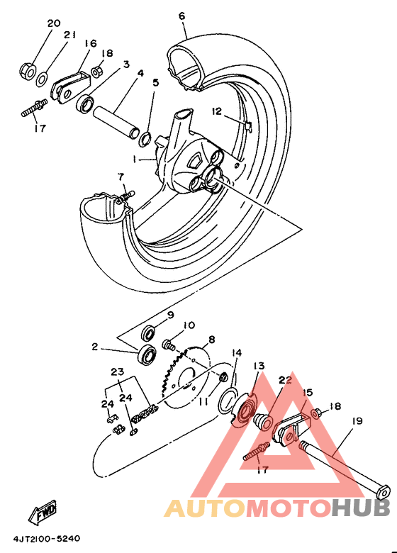 Переднее колесо