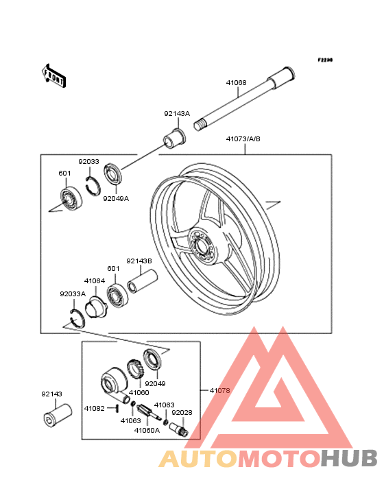 Переднее колесо