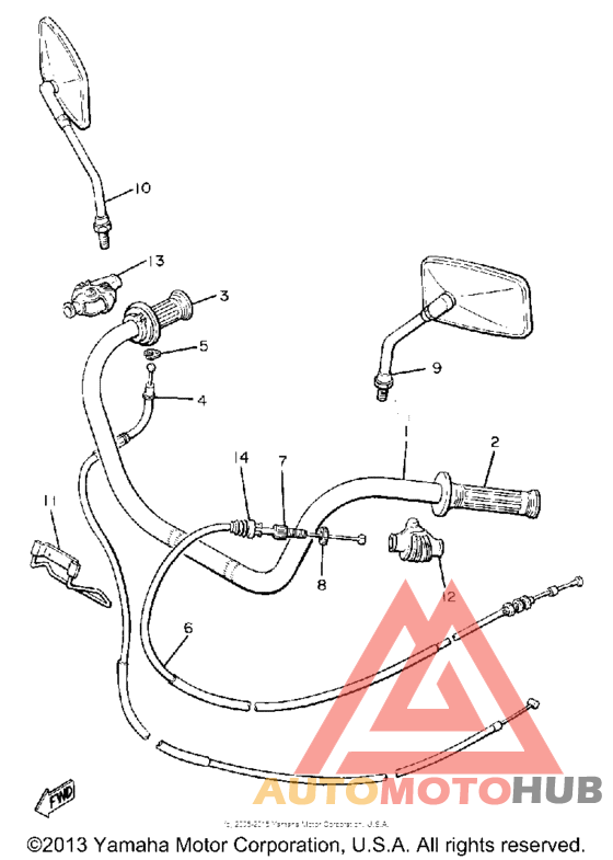Hamdlebar cable