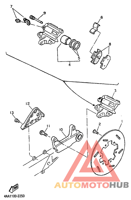 Задний суппорт