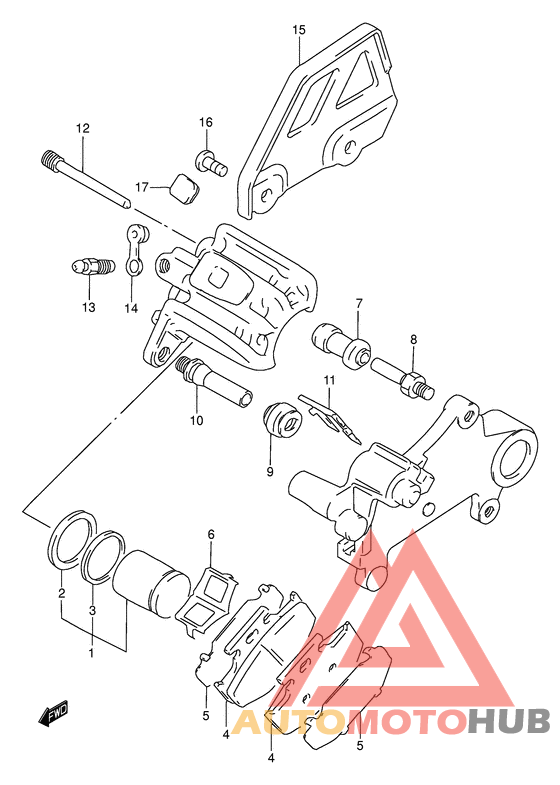 Задний суппорт