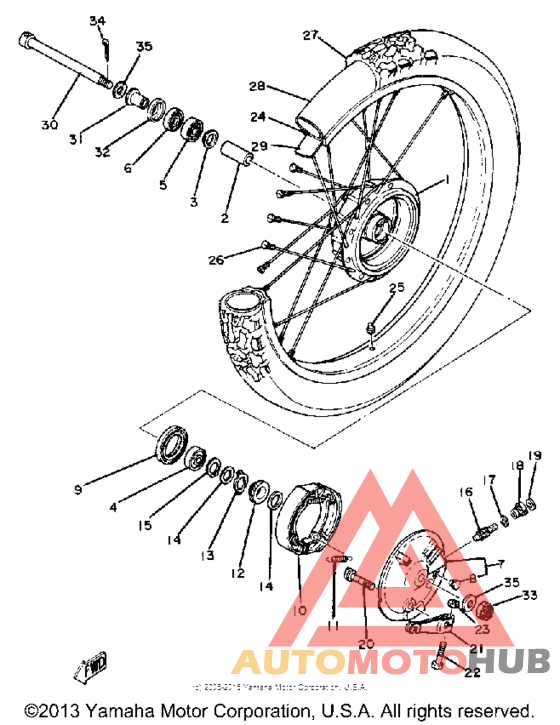 Переднее колесо