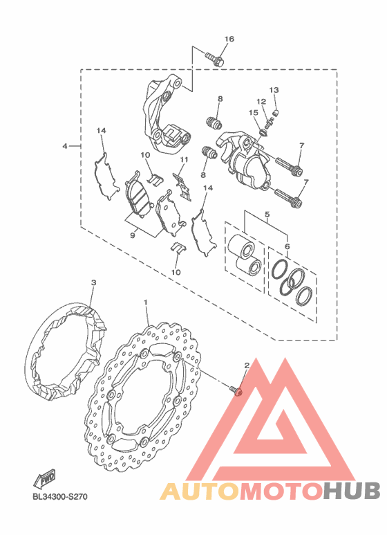 Передний суппорт