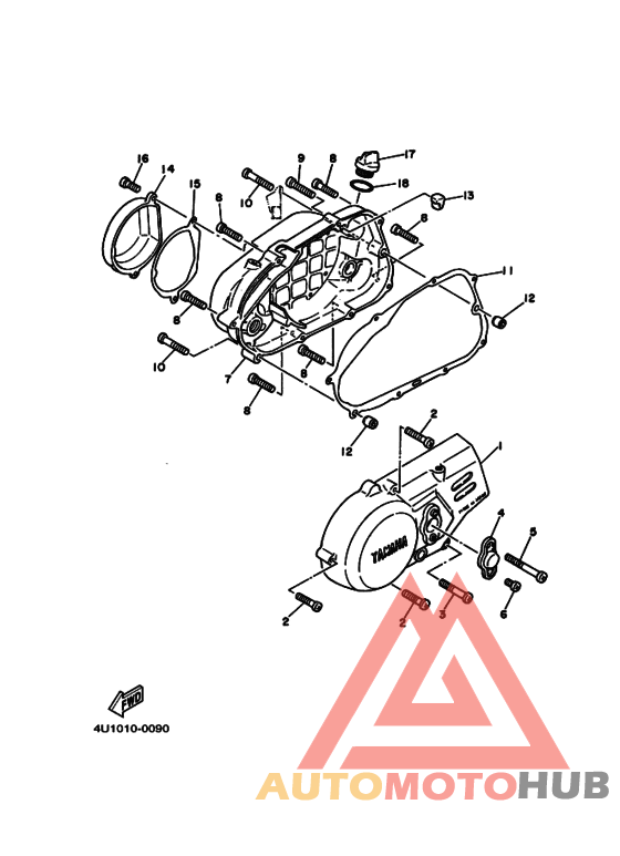 Crankcase cover ass`y  (v
