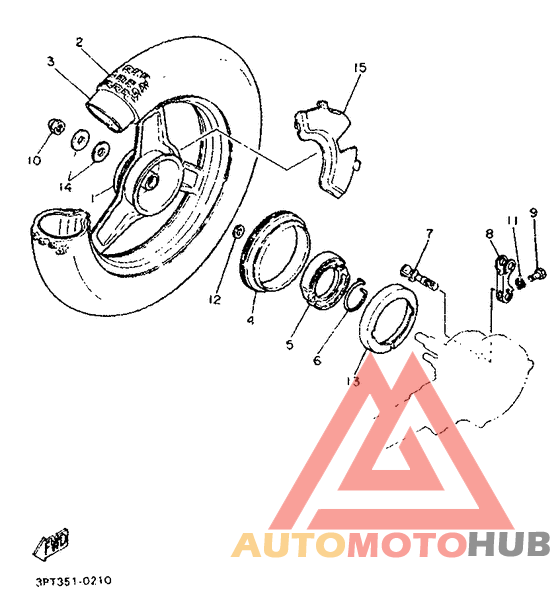Переднее колесо