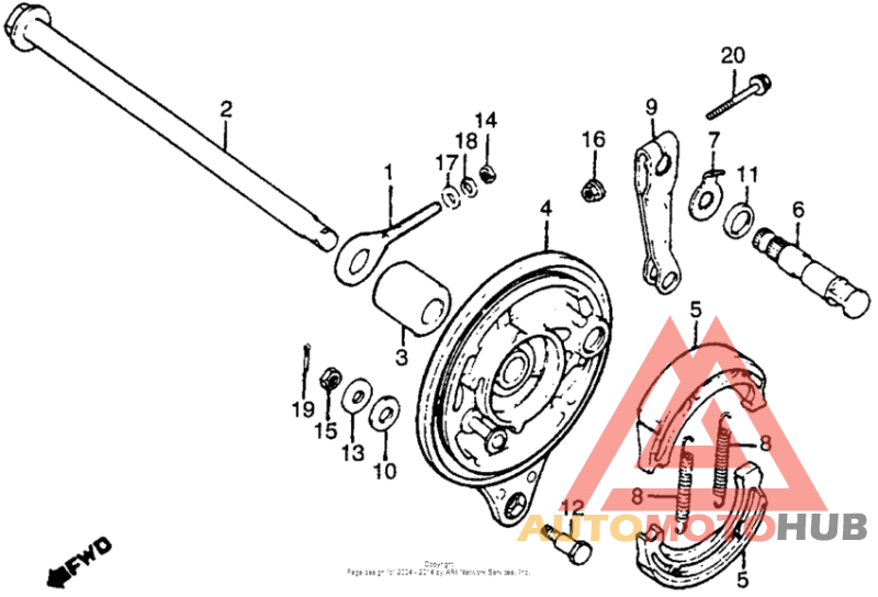 Задний тормоз