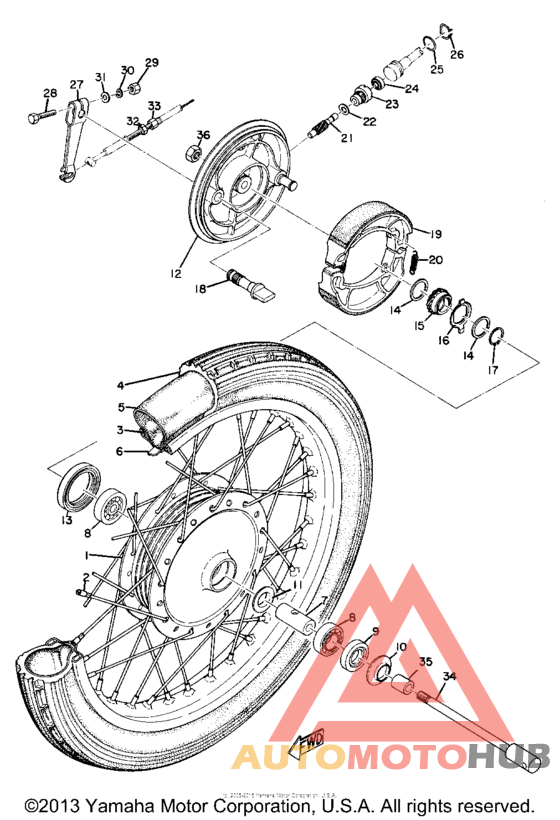 Переднее колесо