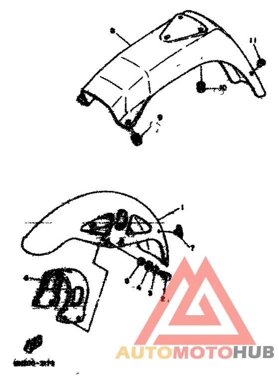 Front fender. rear fender