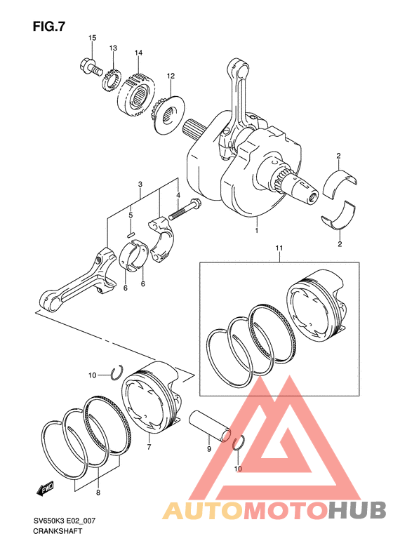Вал коленчатый