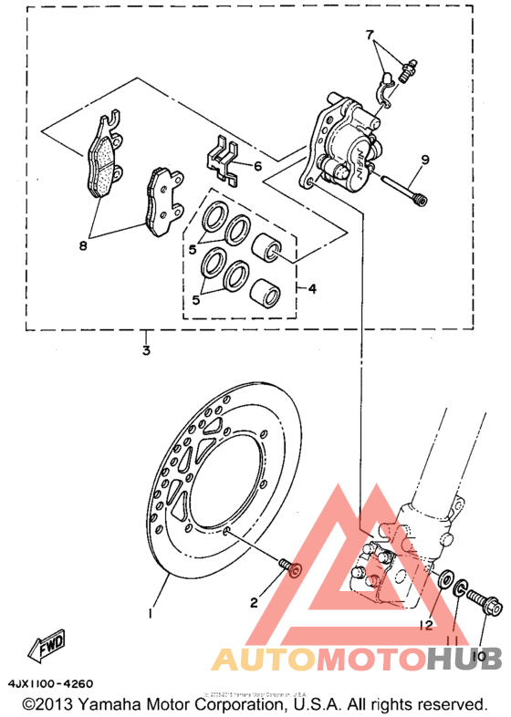 Передний суппорт