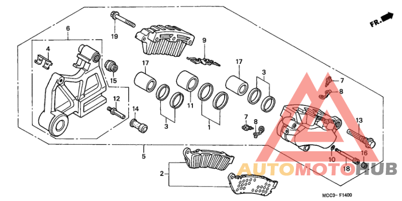 Задний суппорт