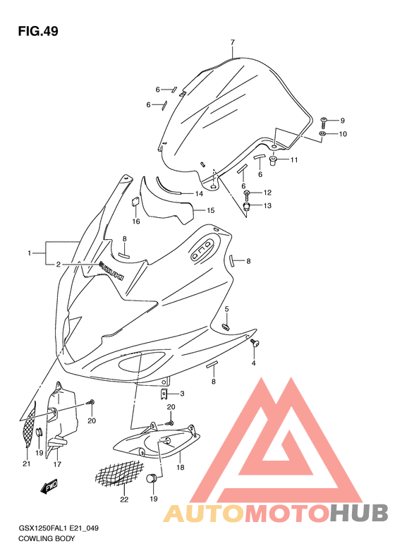 Cowling body
