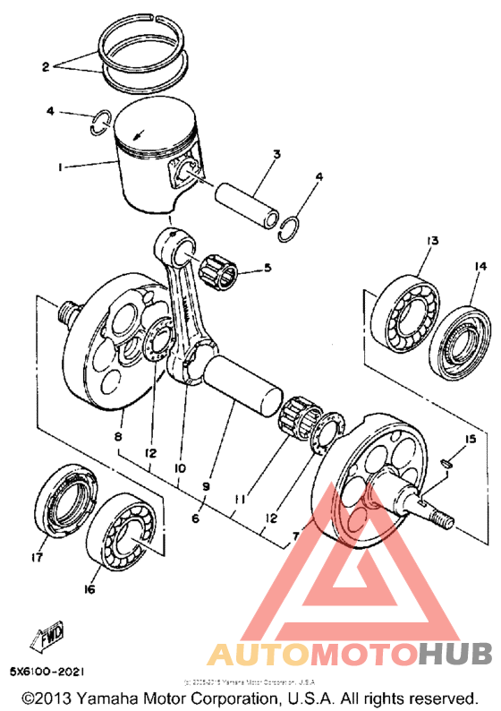 Crankshaft-piston