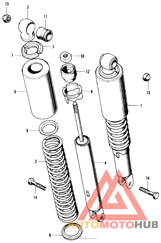 Задние амортизаторы