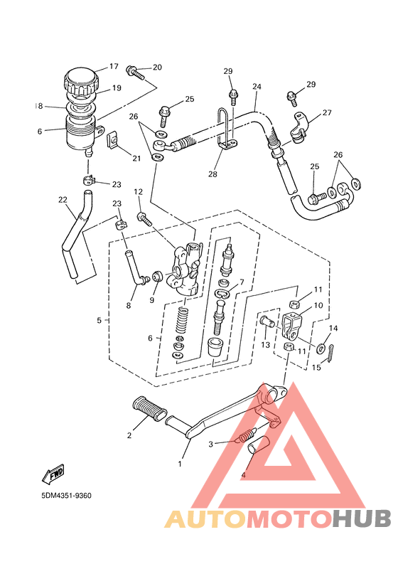 Задний торм цилиндр