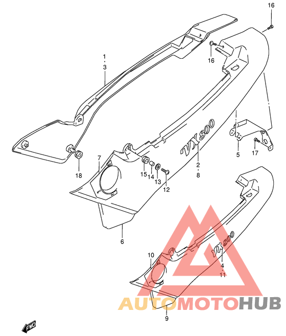 Обтекатель задний