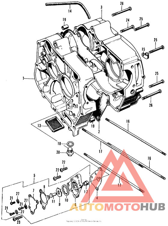 Crankcase + oil pump