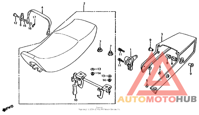 Seat + rear cowl