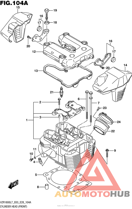 Cylinder Head (Front) (Vzr1800L7 E28)
